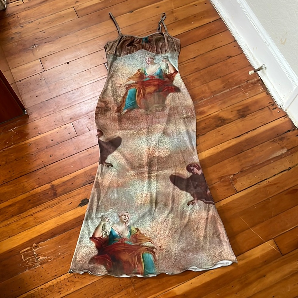 Cider printed bodycon dress.